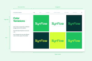 Synflow - Brand Guidelines Template