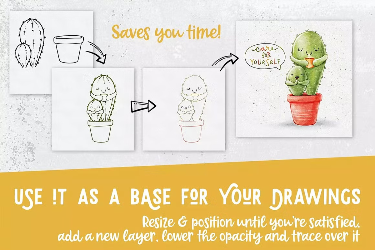 Procreate Plants & Pots Stamp Set, a Brush Add-On by GearShift (Photo 4 of 10)
