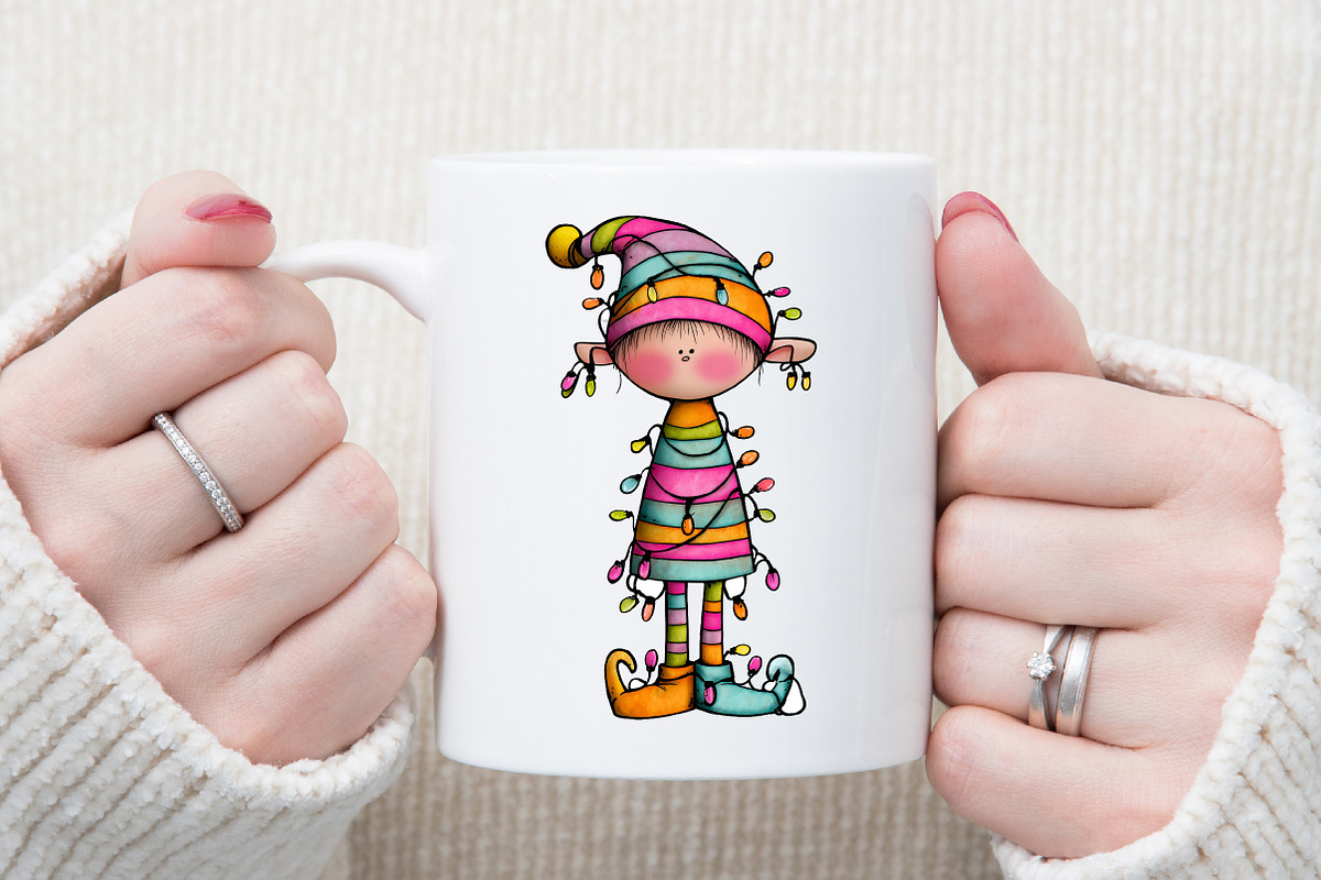 Whimsical Christmas Boy Clipart, an Illustration by Sublimation Artist (Photo 5 of 6)