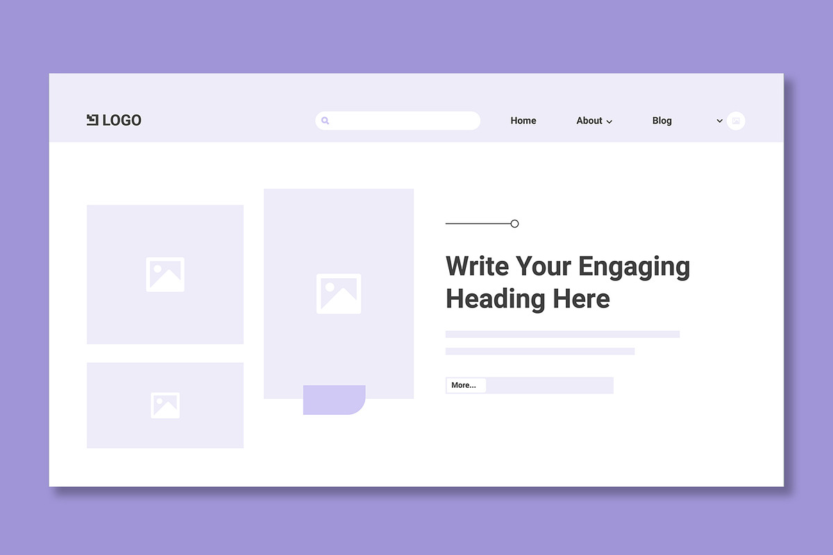 Website Wireframe Kit Template, an UI Kit Template by ContestDesign (Photo 3 of 5)