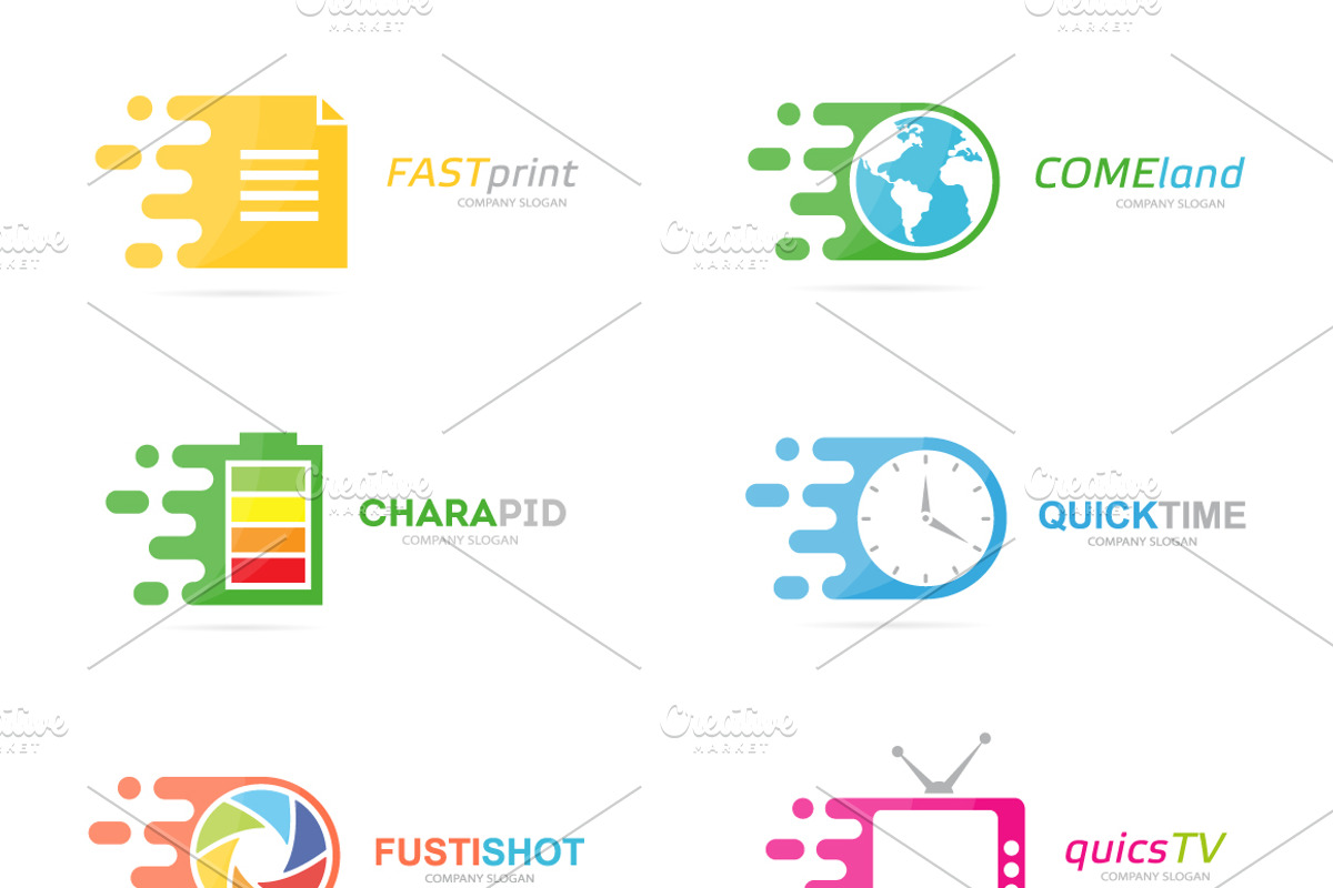 Logo generator. Set of 11 quick logo, a Branding & Logo Template by ...