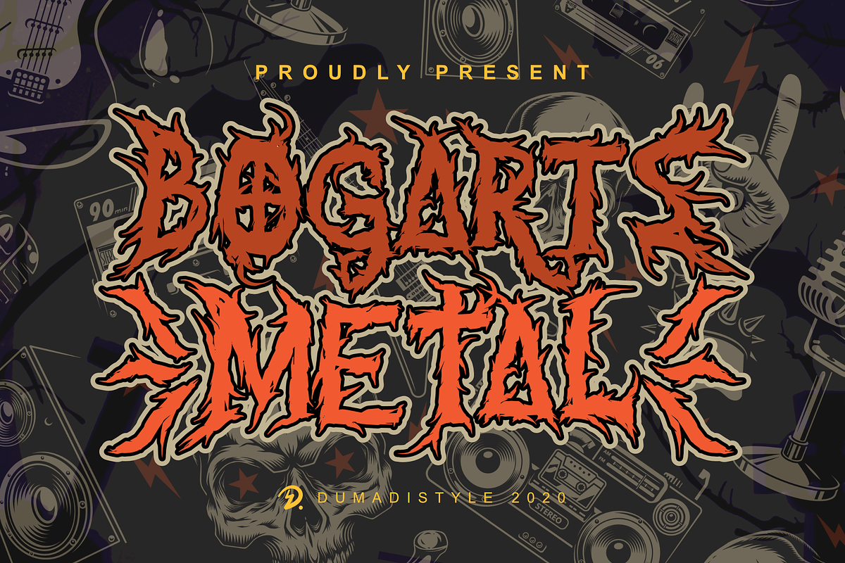 Bogarts Metal, a Blackletter Font by Dumadistyle (Photo 1 of 8)