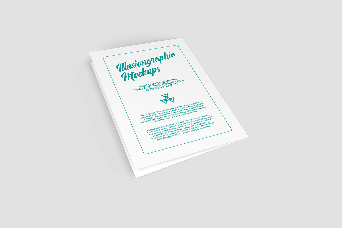 Bi-Fold A5 Brochure Mock-up, a Books & Magazine Mockup by Illusiongraphic (Photo 11 of 25)