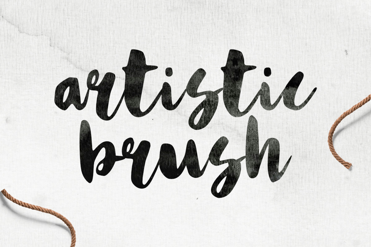 Hey Spring Brush Font preview 3