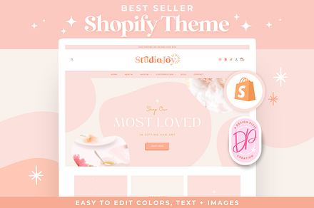Shopify Theme Colorful - Studio Joy, a Shopify Template by Design Pixie
