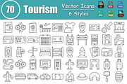 Premium Tourism Vector Icons Pack, an Icon by Vector Portal (Thumbnail 1 of 5)