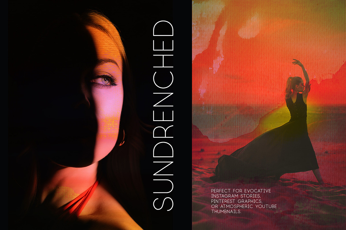 Grainy Sunset Abstract Backgrounds, a Background Graphic by Elena Pimonova (Photo 4 of 8)