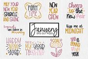 January SVG Cut Files for Cricut, an Illustration by illuztrate (Thumbnail 12 of 12)