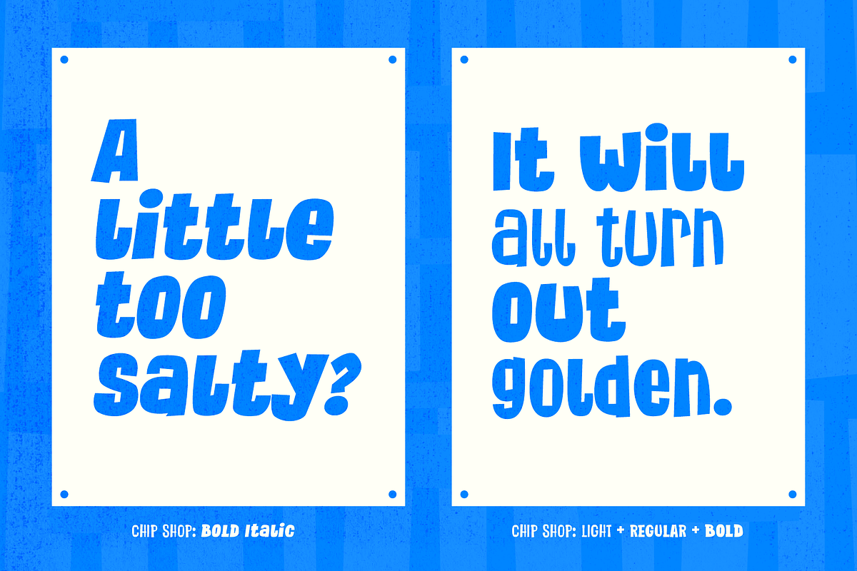 Chip Shop A Straight Cut Poster Font, a Sans Serif Font by Wingsart Studio (Photo 6 of 15)