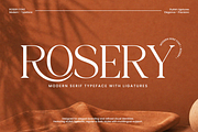 Rosery - Luxury Ligature Serif Font, a Serif Font by Font Liner (Thumbnail 1 of 10)