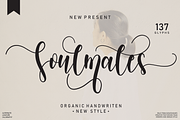 Soulmates | handwritten font, a Script Font by Scratchones (Thumbnail 1 of 10)