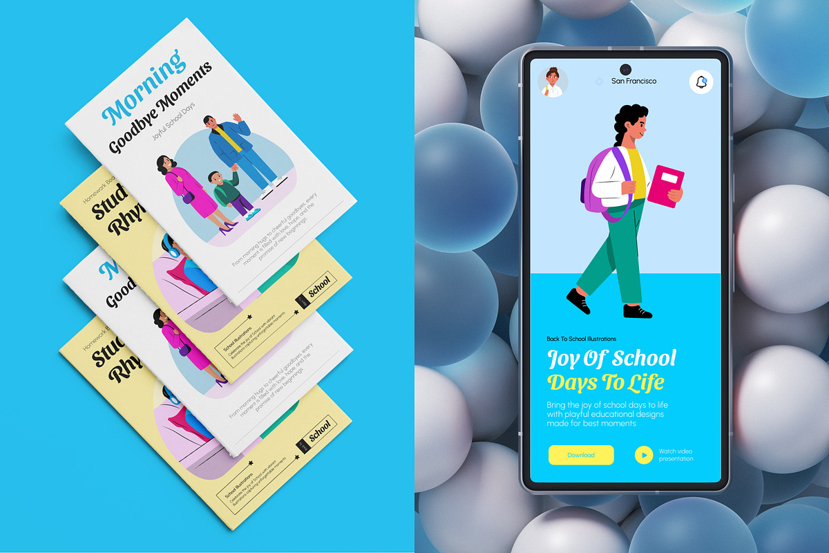 Back To School Illustration Art Pack, an Education Illustration by Brickclay (Photo 4 of 10)