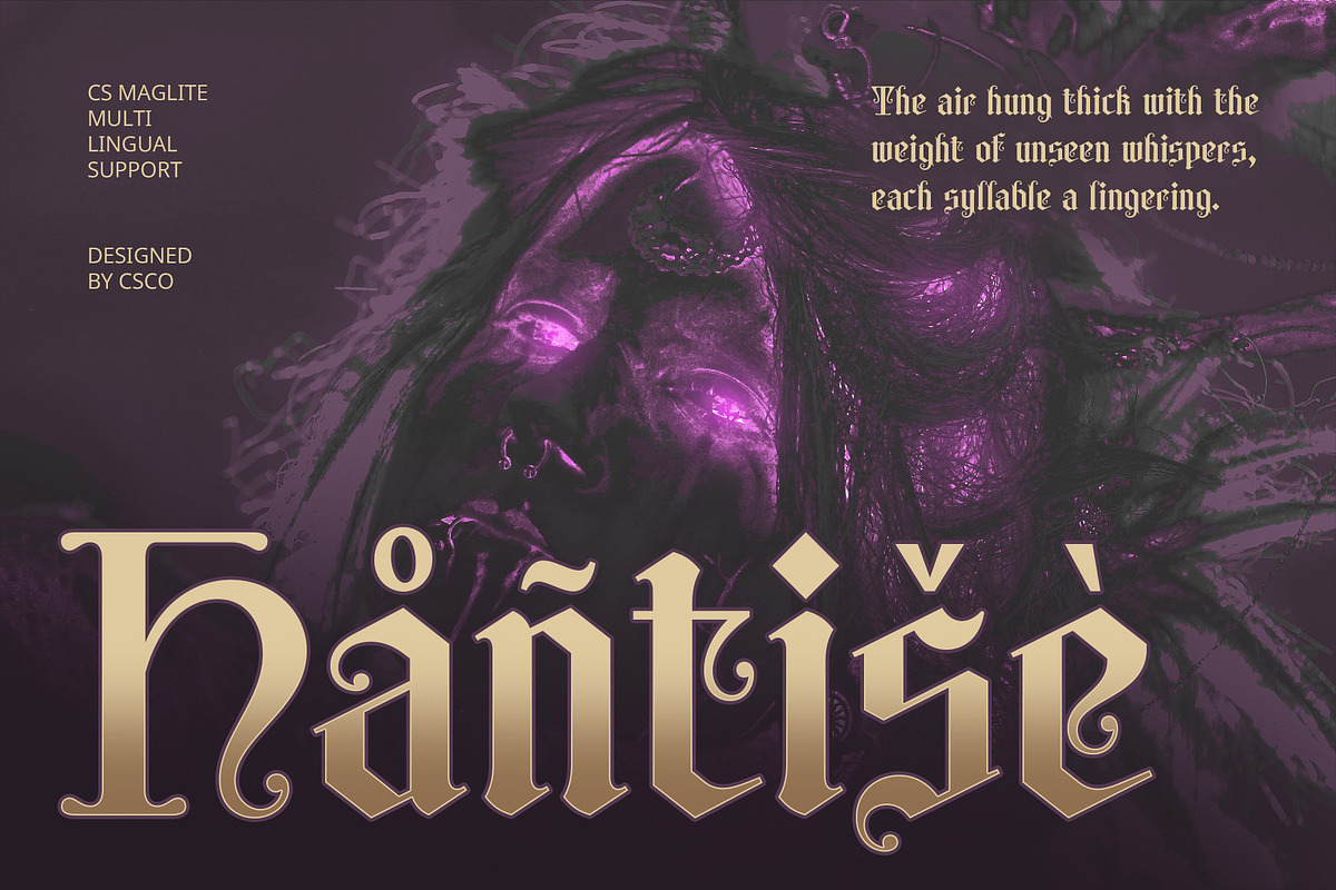 CS Maglite – Gothic Uncial Font, a Blackletter Font by Craft Supply Co. (Photo 6 of 8)