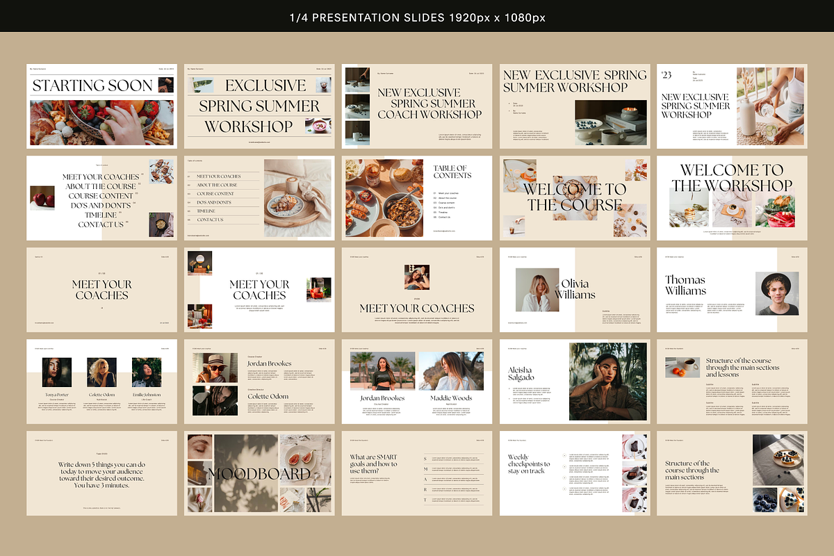 100 Slide Deck Beige Presentation, a Presentation Template by Studio K (Photo 4 of 7)