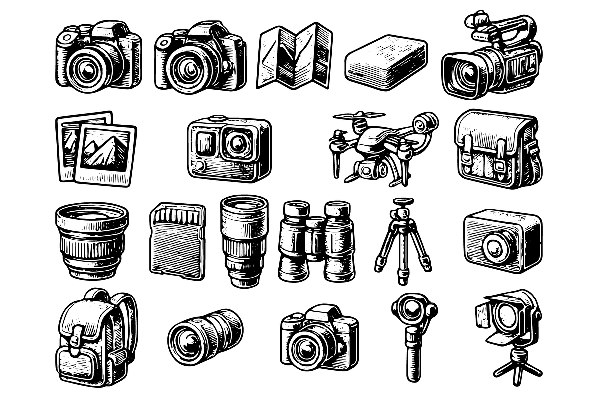Vintage Photography Equipment, an Object Graphic by RT Studio (Photo 2 of 4)