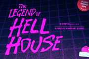 X-Rental - 1980s Retro Horror Font, a Handwritten Font by Wingsart Studio (Thumbnail 9 of 15)