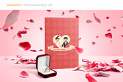 Invitation / Greeting Card Mock-Up, a Print Template by WebAndCat (Thumbnail 2 of 10)