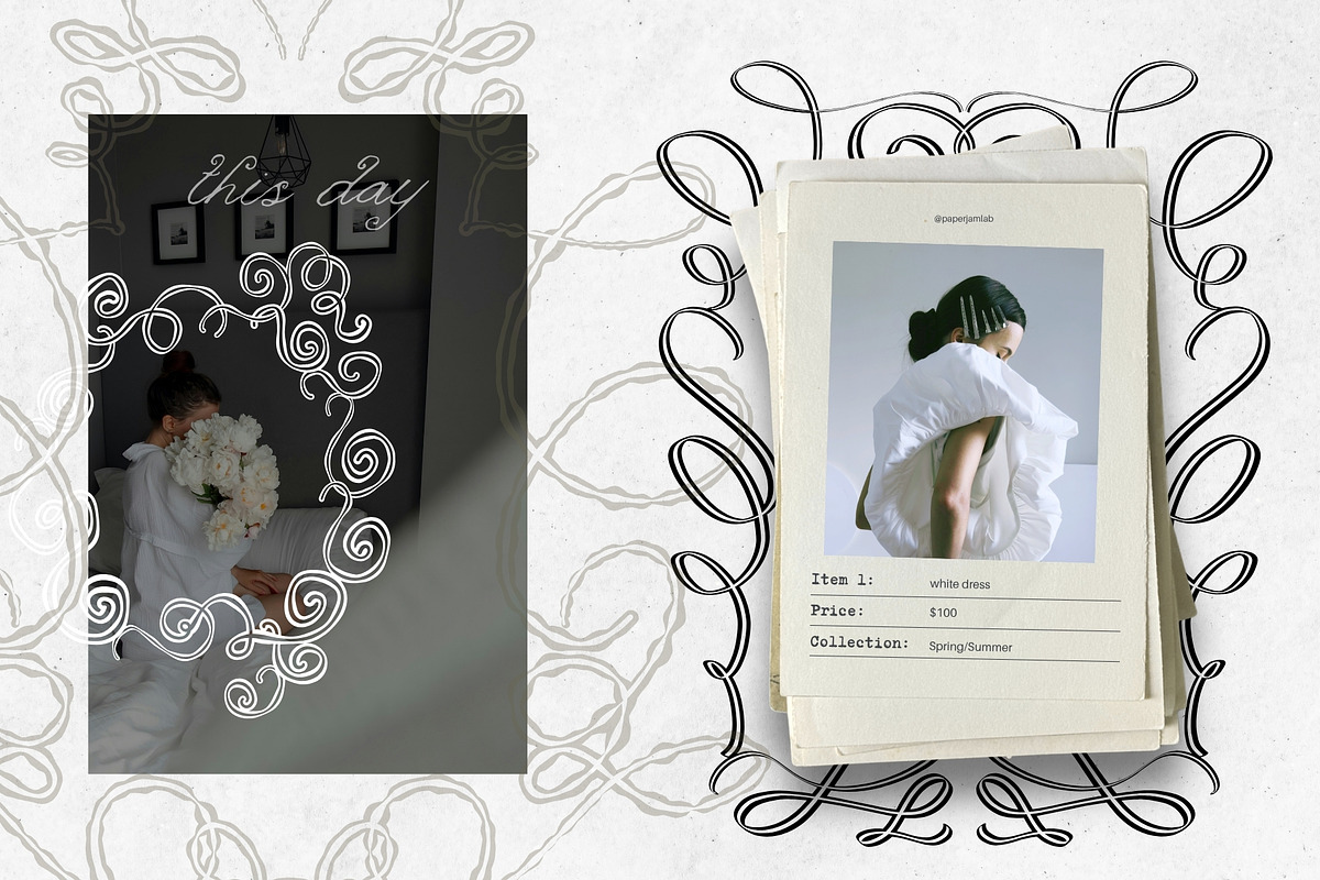 Whimsical Flourish Frames, an Object Graphic by PaperJamLab (Photo 4 of 10)