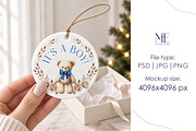 Christmas Ceramic Ornament Mockup, a Merchandise Mockup by Mie Mockup Studio (Thumbnail 3 of 7)