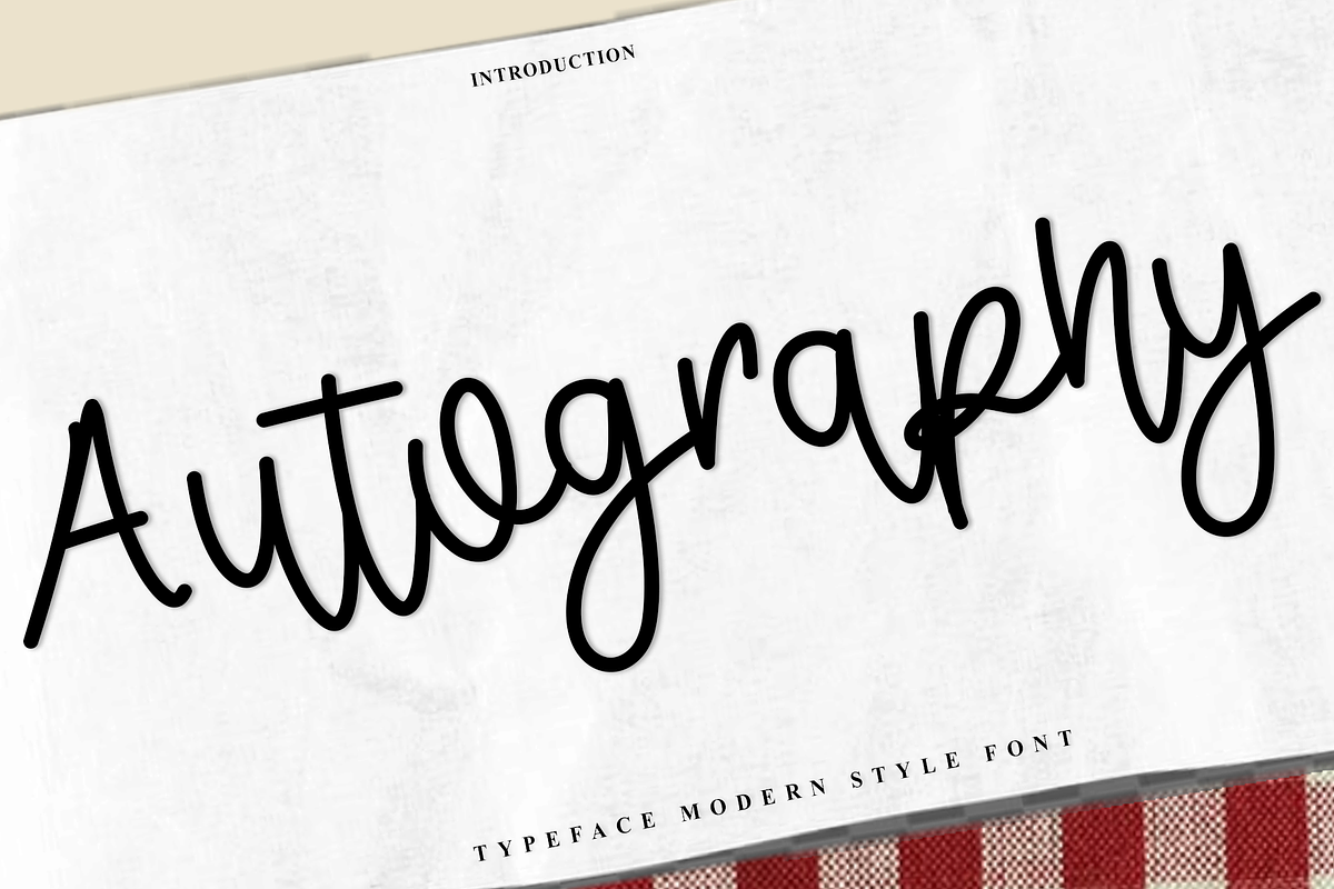 Autography, a Handwritten Font by InermediaSTUDIO (Photo 1 of 8)