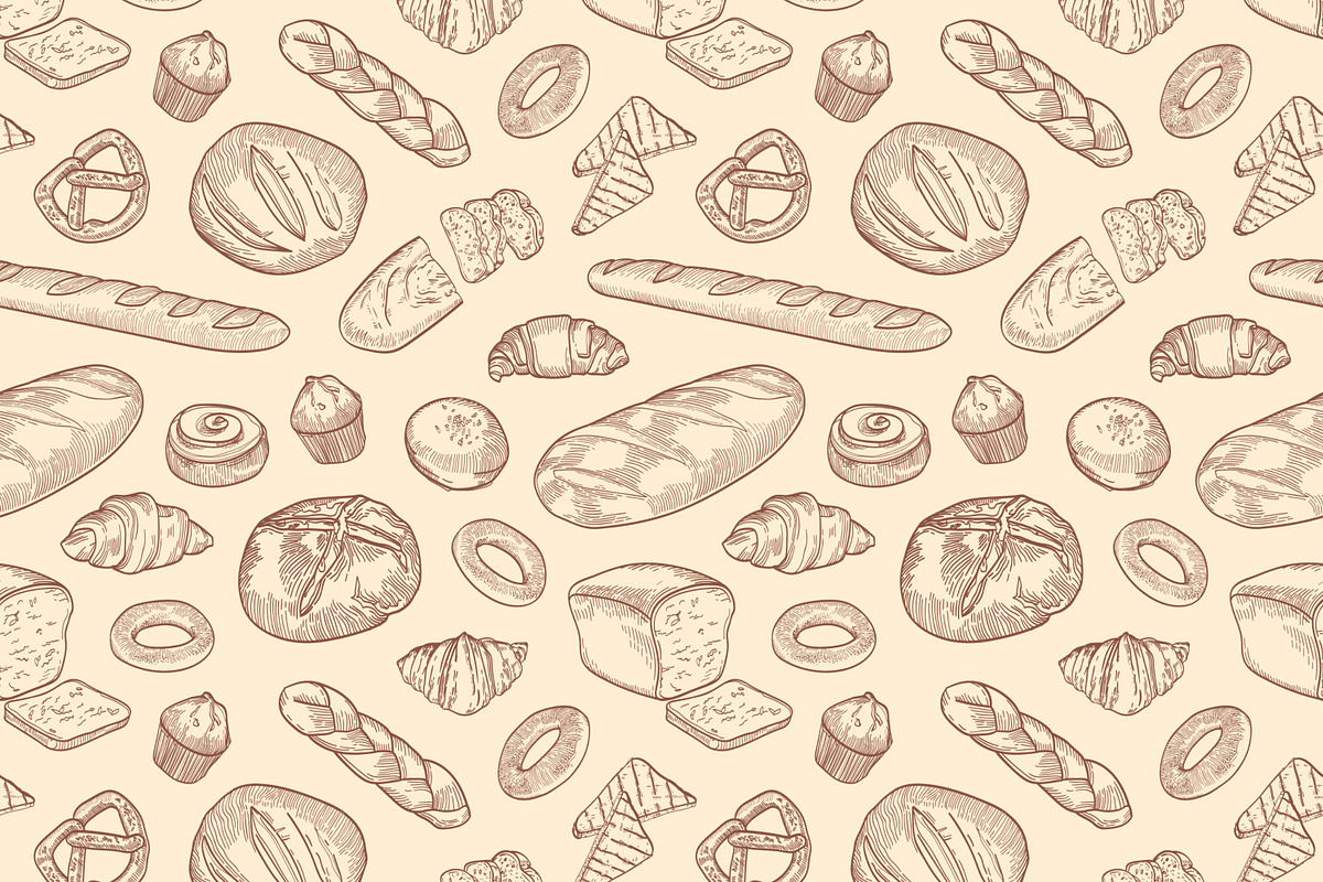 Bakery, hand drawn bundle, a Food Illustration by Good Studio (Photo 5 of 20)