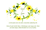 №2 Collection Watercolor Sunflowers, a Decorative Illustration by Rasveta (Thumbnail 4 of 4)