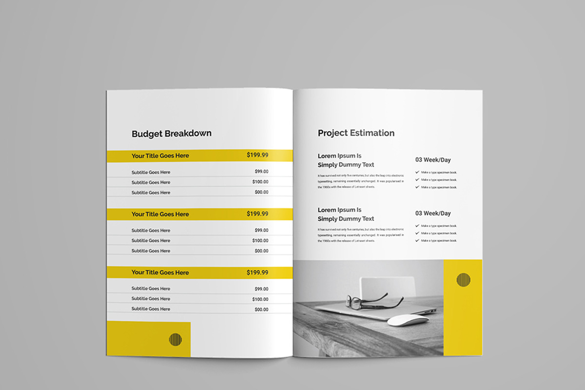 Clean Social Media Proposal Design, a Brochure Template by mijli (Photo 17 of 21)