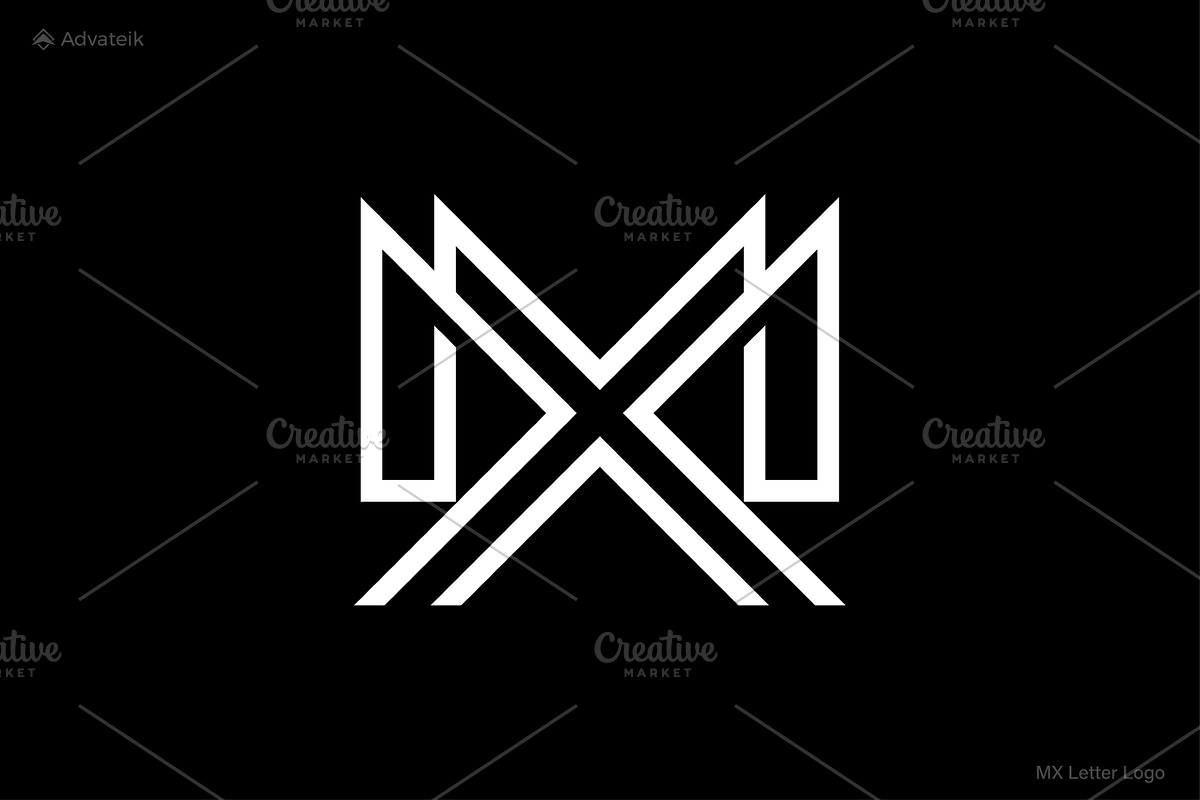 Modern Minimalist MX Monogram Logo, a Branding & Logo Template by Advateik ™ (Photo 1 of 3)