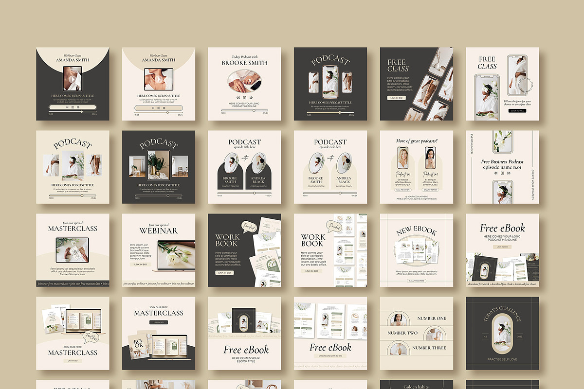 Instagram Feed Templates for Coaches, a Social Media Template by Mirazz (Photo 29 of 29)