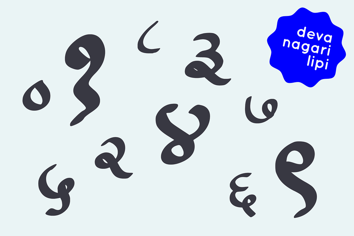Devanagari smooth font - Hindi font, a Handwritten Font by Fonts by Srishti (Photo 5 of 6)
