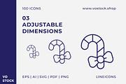 100 Tree Toys Icons, an Outline Icon by vo.stock (Thumbnail 5 of 6)