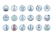 World Cities Illustrations, a Decorative Illustration by Prosymbols (Thumbnail 2 of 7)