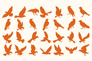 Bird Silhouette SVG Bundle, an Animal Illustration by Tekuni (Thumbnail 8 of 11)
