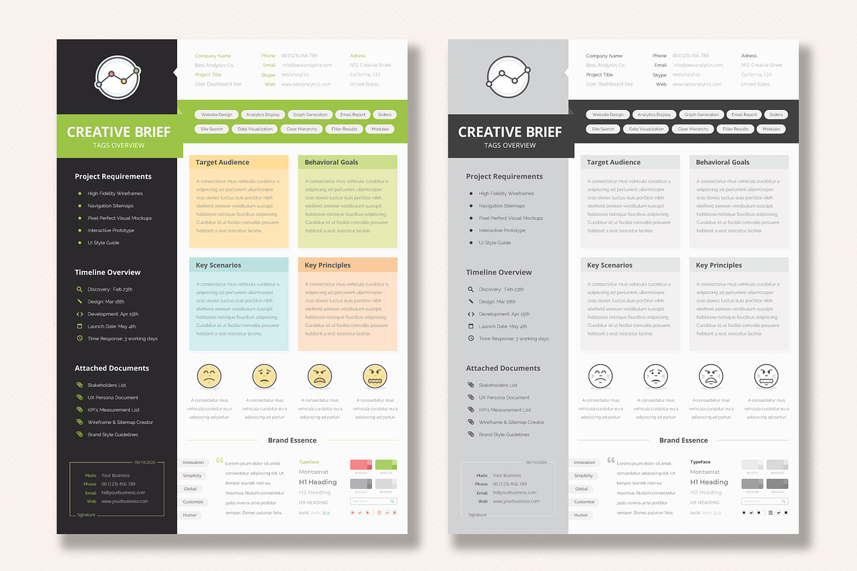 UX Workflow - Creative Brief, a Stationery Template by Sargatal (Photo 4 of 6)