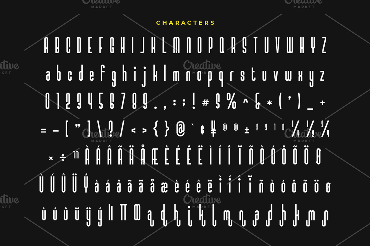 Moendem Condensed Sans Font, a Sans Serif Font by Artiveko (Photo 2 of 7)