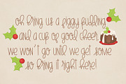 Figgy Pudding Font, a Sans Serif Font by Miss Kate (Thumbnail 3 of 3)