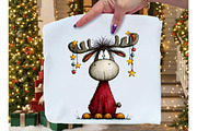 Whimsical Christmas Deer Clipart PNG, an Illustration by Dream Creation (Thumbnail 6 of 8)