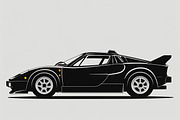 Retro Car Vector Set, an Illustration by hafijul (Thumbnail 2 of 9)