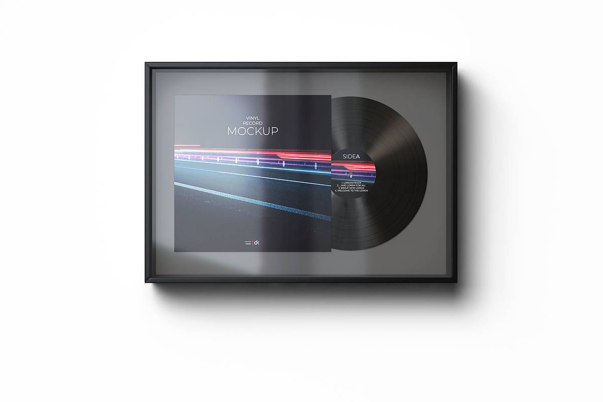 Framed Vinyl Mockup, a Packaging Mockup by KIPET (Photo 6 of 15)