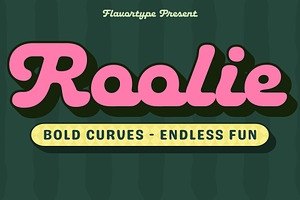 Roolie, a Script Font by Flavortype