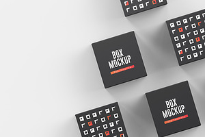 Cube Box Mockup