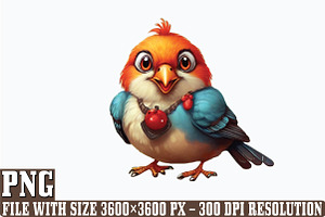 Funny Bird PNG Clipart Bundle