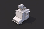 Low Poly Ice Cream Car, a Cars & Vehicle 3D Model by CreativeeArt (Thumbnail 5 of 8)