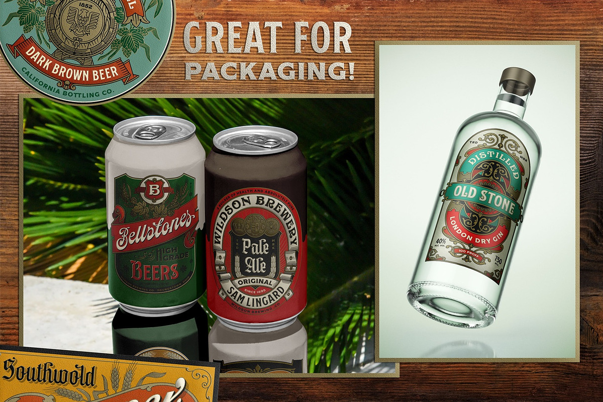 NS Liquor Label Templates, a Branding & Logo Template by Novisouldado (Photo 4 of 8)