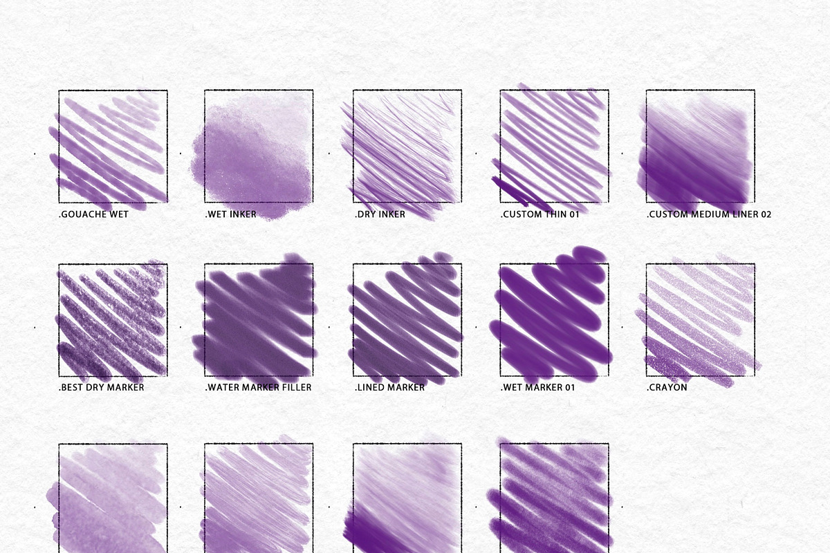Painterly Procreate Brush Bundle, a Brush Add-On by Nuclear Brushes (Photo 9 of 10)