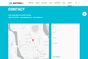 Material Design Personal Resume, a Bootstrap Template by Codetic (Thumbnail 4 of 8)