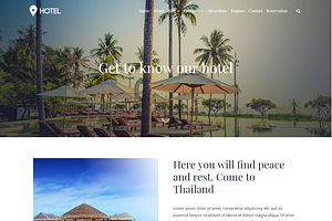 Hotel Spa & Resort WordPress Theme