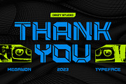 Megawon - Modern Sport Font, a Sans Serif Font by Drizy (Thumbnail 9 of 9)