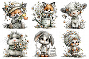 Whimsical Spring Animal Clipart, an Illustration by Daily.Designs (Thumbnail 6 of 7)