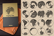 World globe sketch. Earth in hands, an Object Graphic by Live line (Thumbnail 2 of 5)